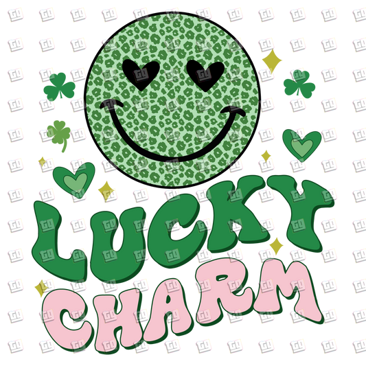 Lucky Charm Smiley - St. Patrick's Day - DTF Transfer