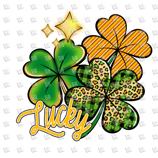 Lucky Clovers - St. Patrick's Day - DTF Transfer