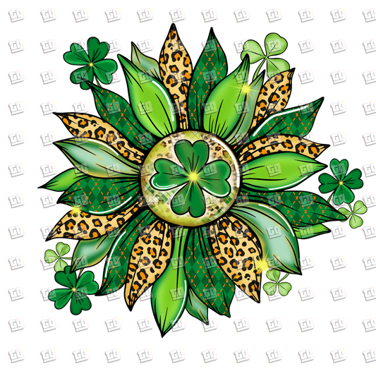 Green Clover Leafs - St. Patrick's Day - DTF Transfer