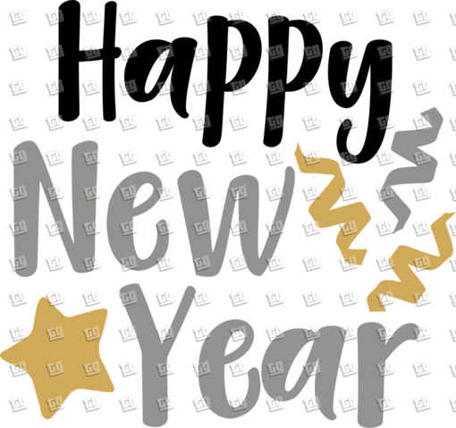 Light-Up Black, Gold & Silver New Year's Head Bopper
