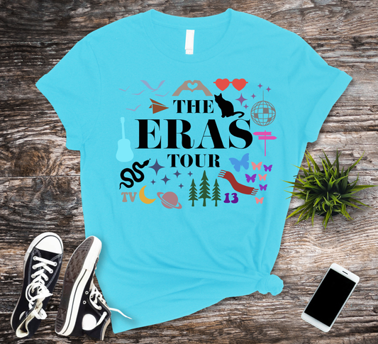 The Eras Tour - Colorful Illustrations - Taylor Swift - DTF Transfer