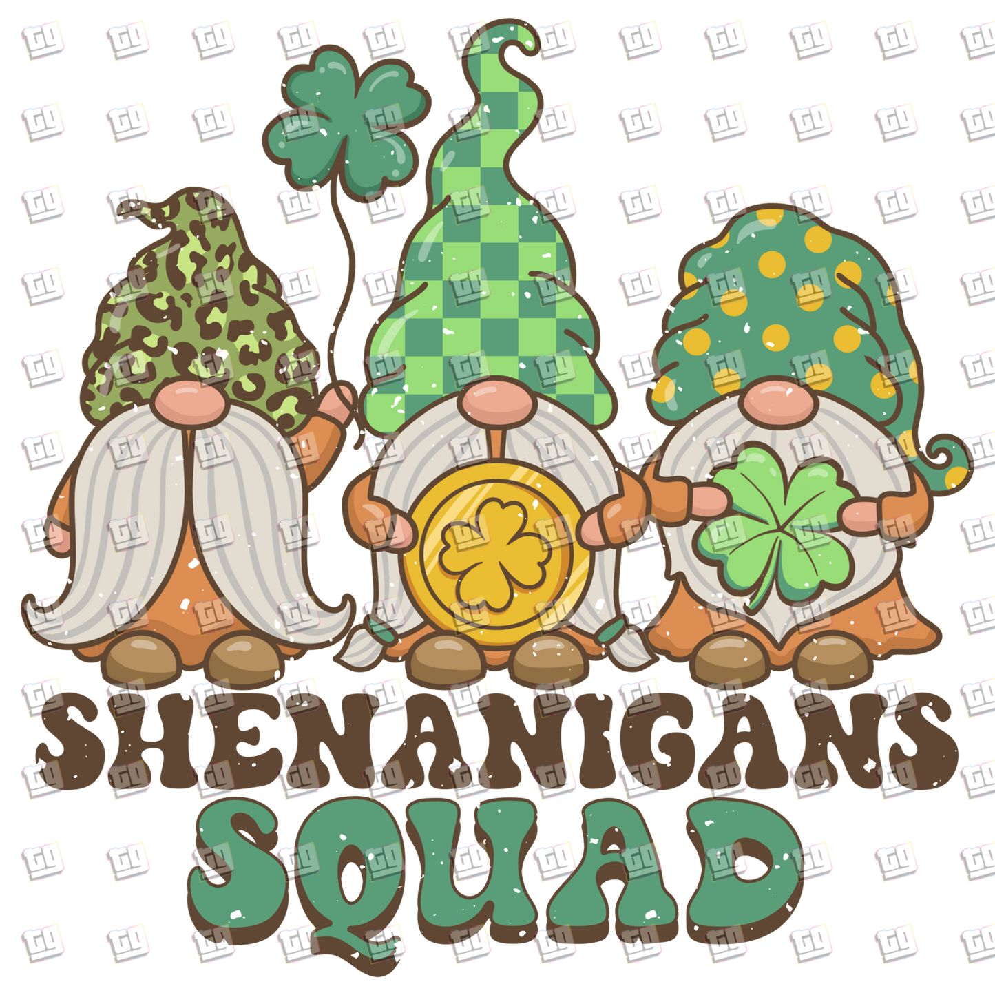 Gnomes Shenanigans Squad  - St. Patrick's Day - DTF Transfer