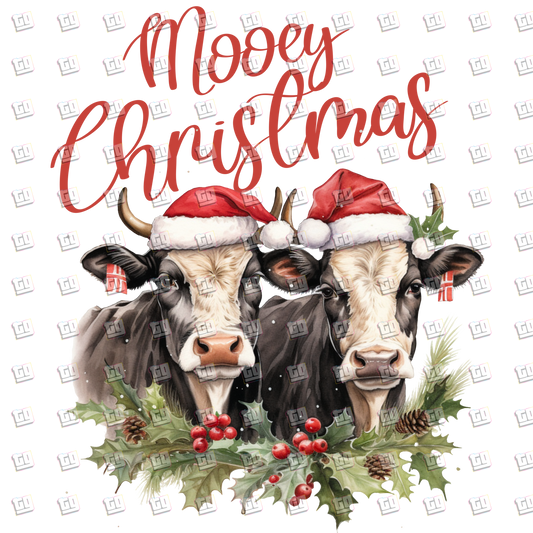 Mooey Christmas Cows - Holidays - DTF Transfer