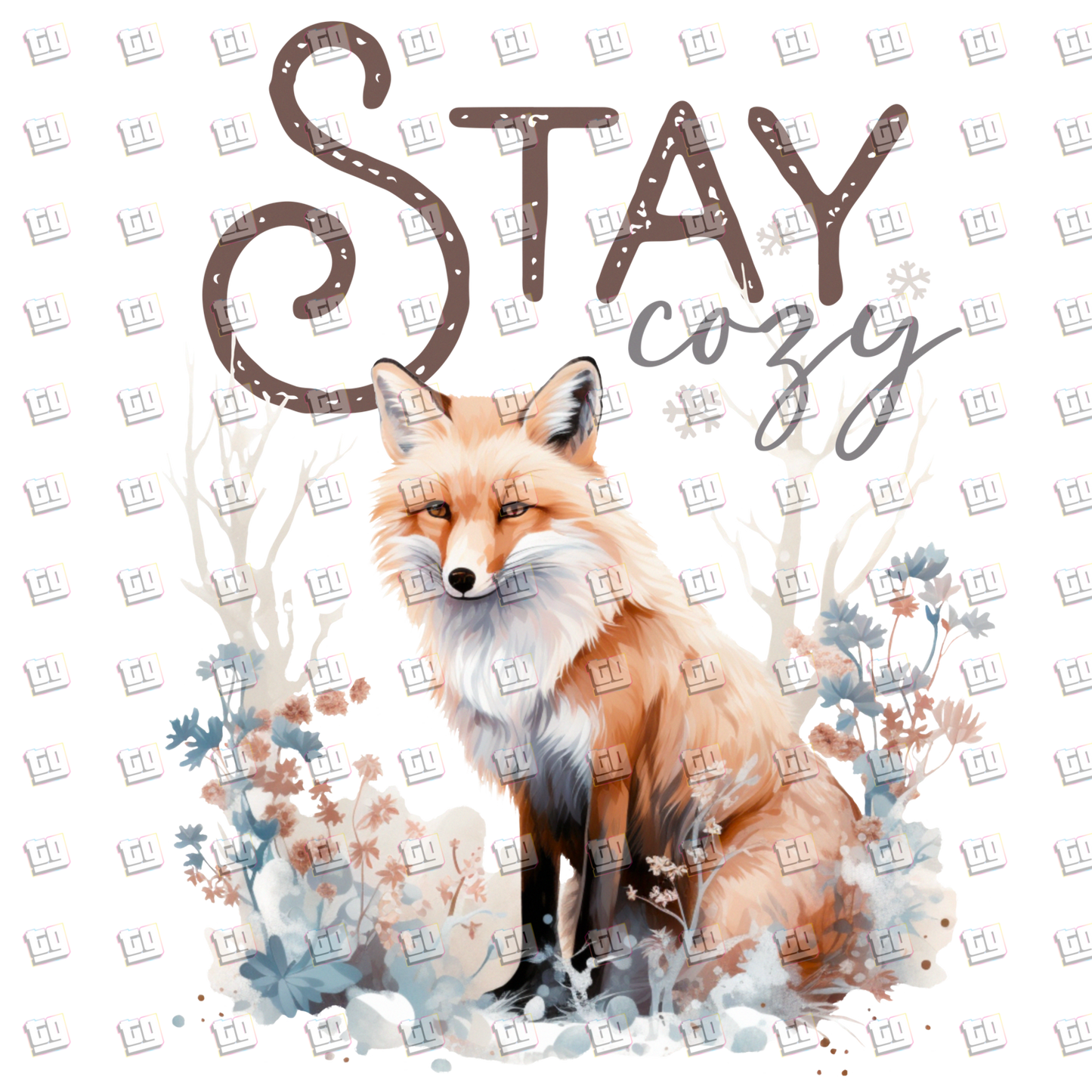 Stay Cozy (Winter Fox) - Holidays - DTF Transfer