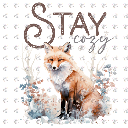 Stay Cozy (Winter Fox) - Holidays - DTF Transfer