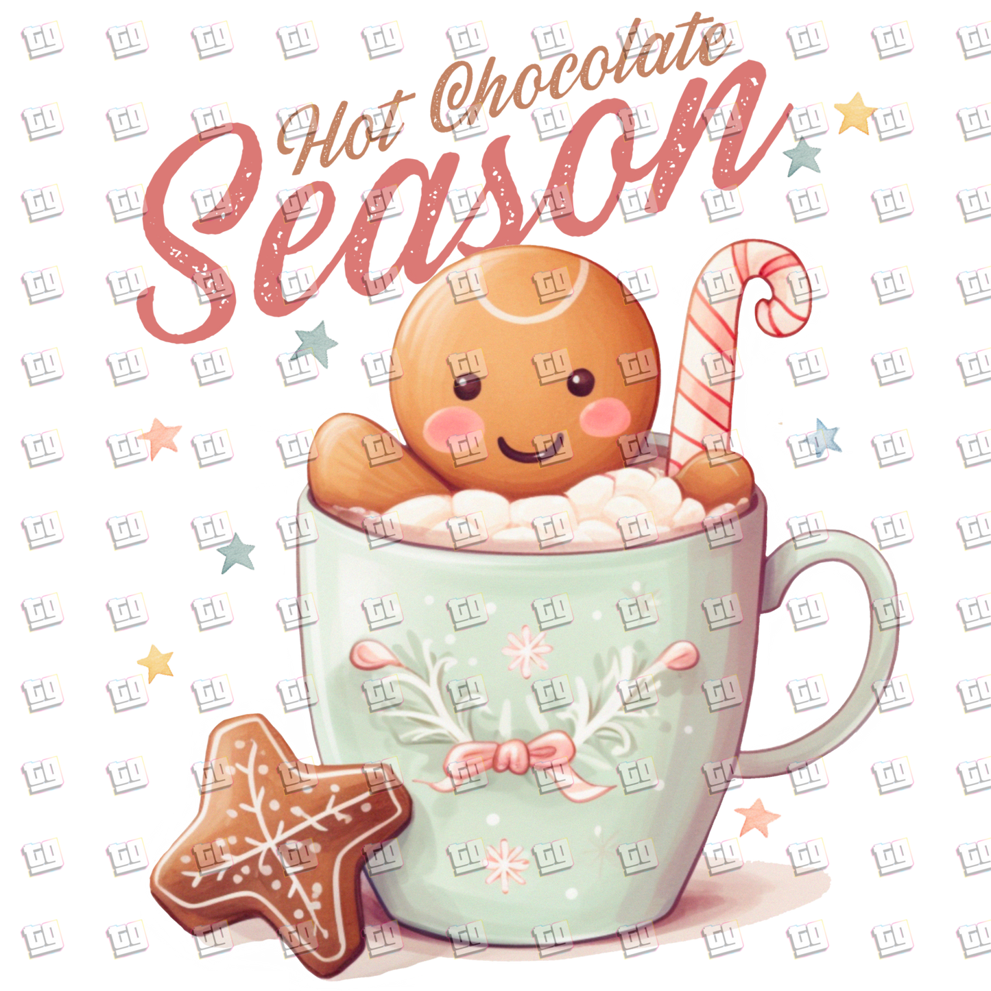 Hot Chocolate Season (Gingerbread) - Holidays - DTF Transfer