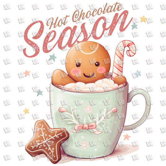 Hot Chocolate Season (Gingerbread) - Holidays - DTF Transfer