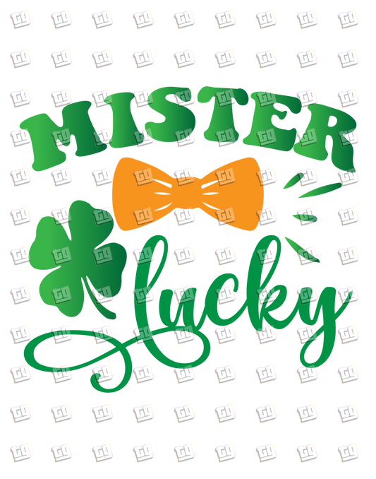 Mister Luck Bow-Tie - St. Patrick's Day - DTF Transfer