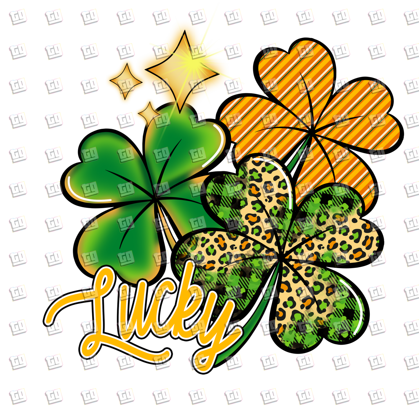 Lucky Clovers - St. Patrick's Day - DTF Transfer