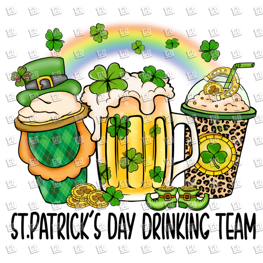 St. Patrick's Day Drinking Team - St. Patrick's Day - DTF Transfer