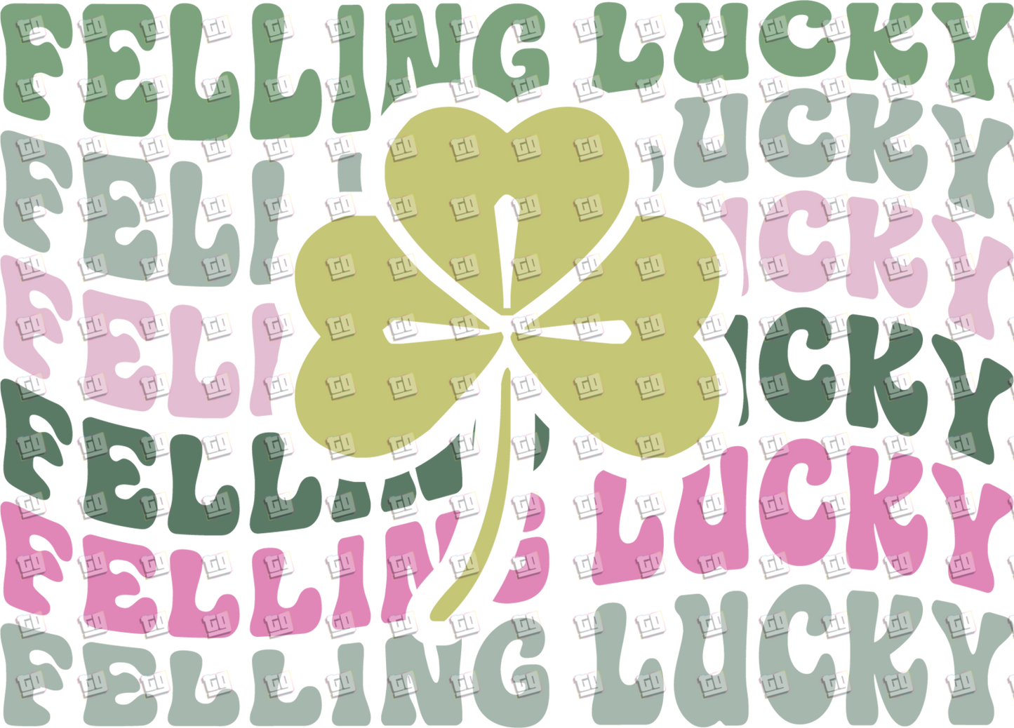 Feeling Lucky (Clover) - St. Patrick's Day - DTF Transfer