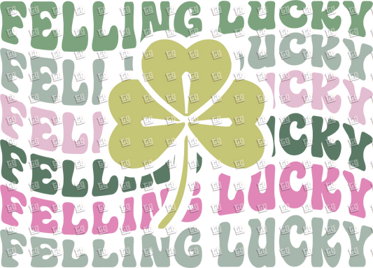 Feeling Lucky (Clover) - St. Patrick's Day - DTF Transfer