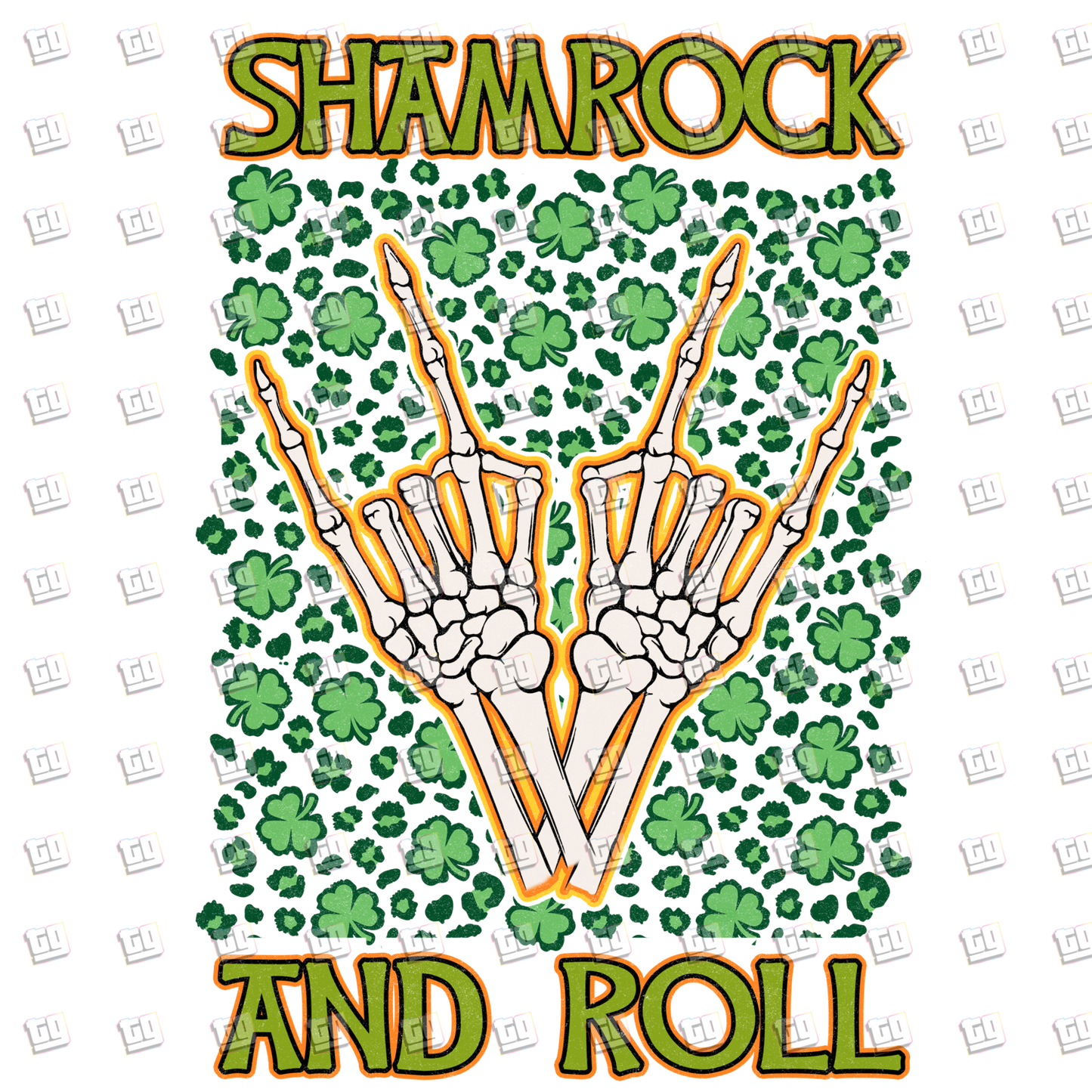 Shamrock and Roll v2 - St. Patrick's Day - DTF Transfer