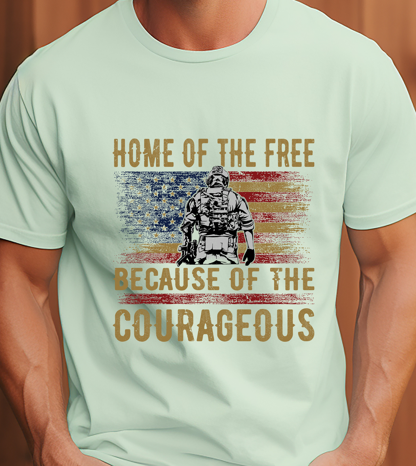 Home of the Free Because of the Courageous - DTF Transfer