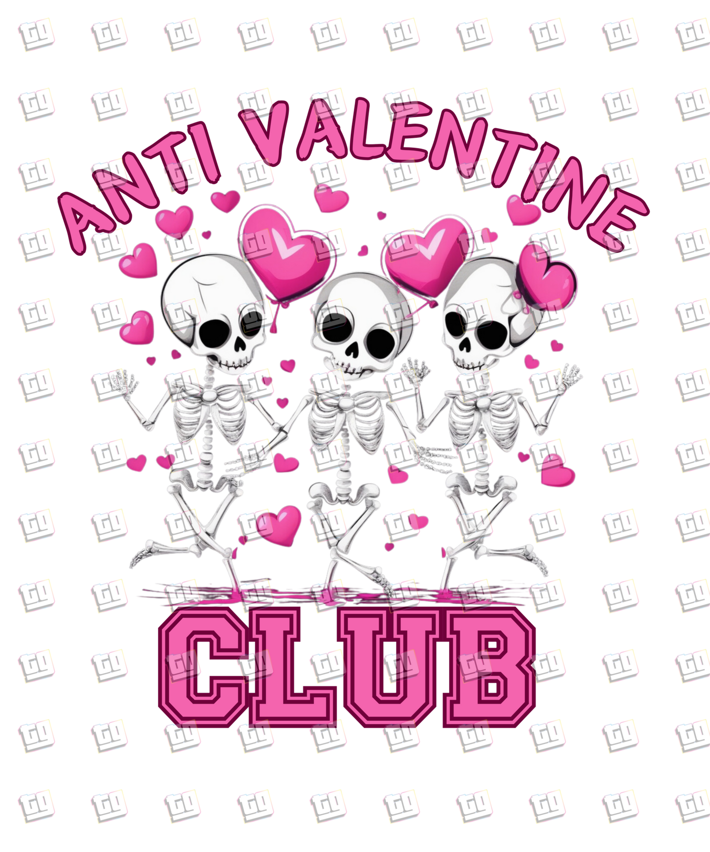 Anti-Valentine Club - Valentines - DTF Transfer