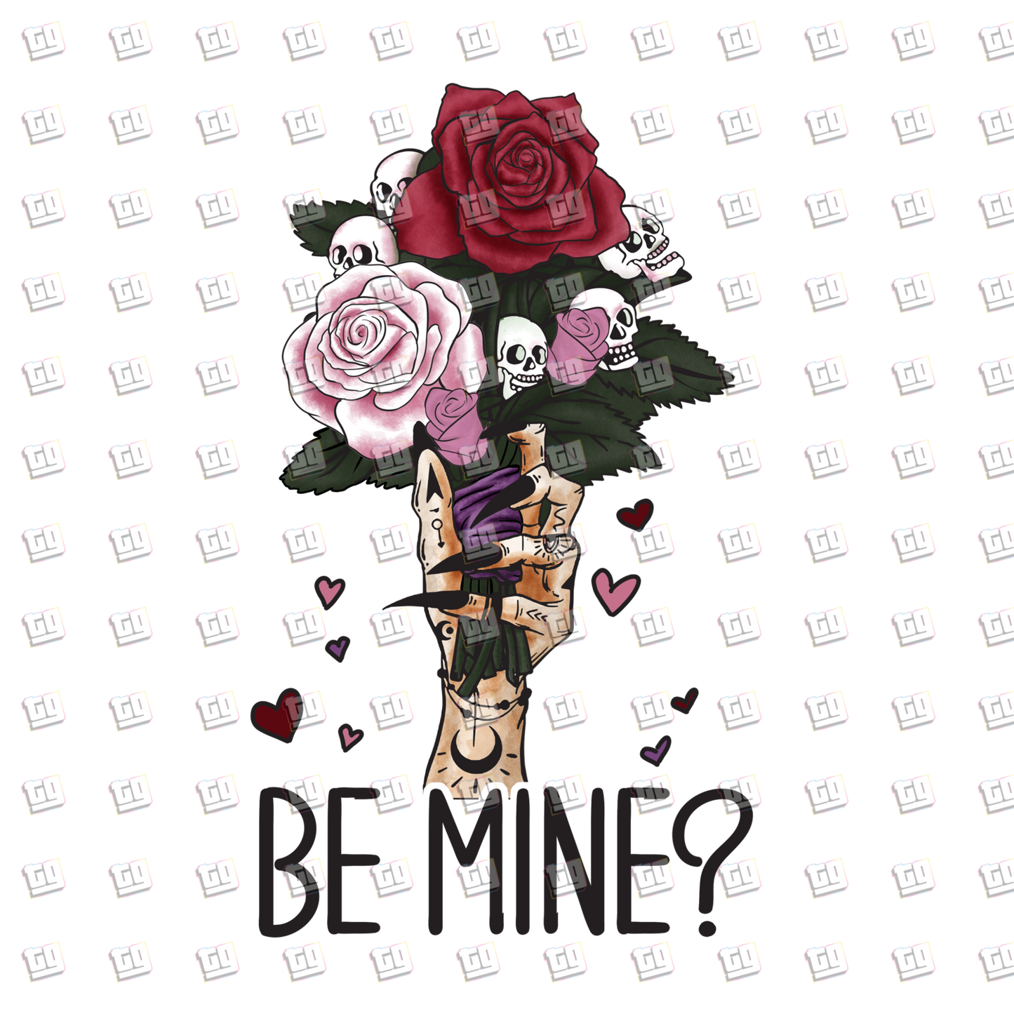 Be Mine? Roses - Valentines - DTF Transfer