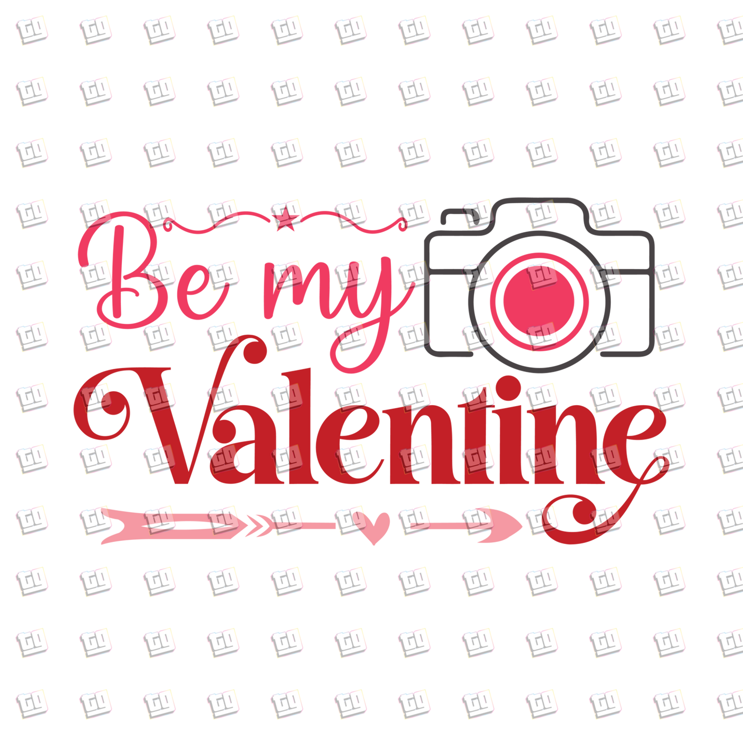 Be My Valentine (Camera)- Valentines - DTF Transfer
