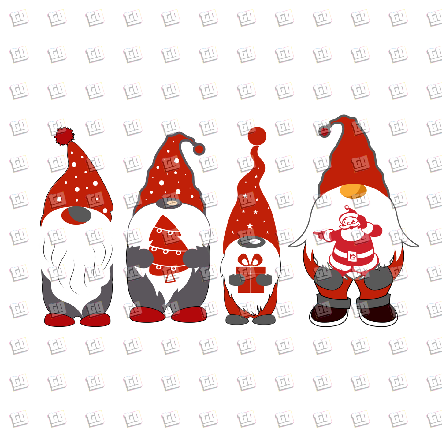 Christmas Gnomes- Holidays - DTF Transfer