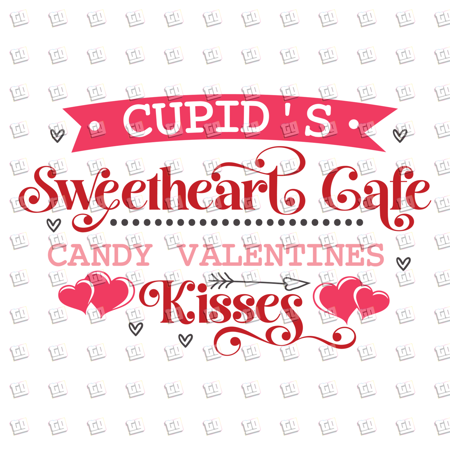 Cupid's Sweatheart Cafe- Valentines - DTF Transfer