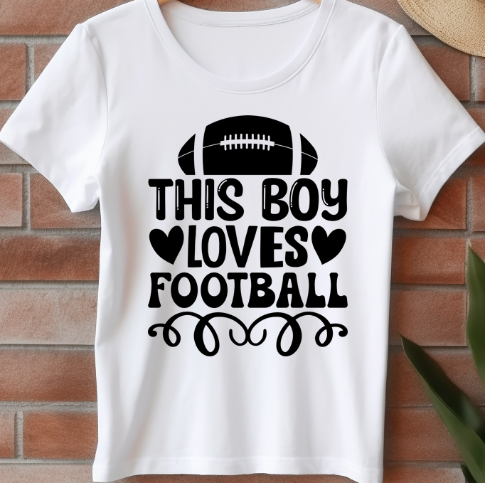 This boy loves football - Football - DTF Transfer