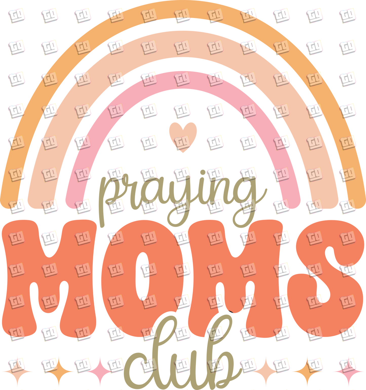 Praying Moms Club (Rainbow) - Mom - DTF Transfer