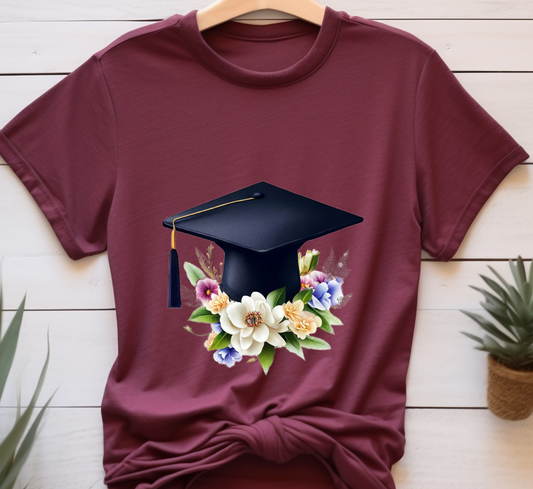 Hat-flowers- Graduation 2024 - DTF Transfer