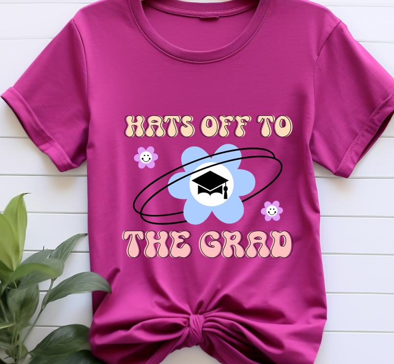 Hats off to the grad-Graduation 2024 - DTF Transfer