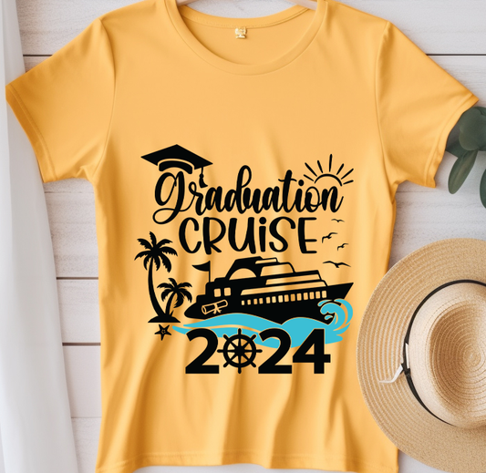 Graduation cruise-ship-Graduation 2024 - DTF Transfer