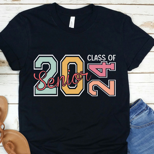 Senior Class Of 2024 V4 - Graduation 2024 - DTF Transfer
