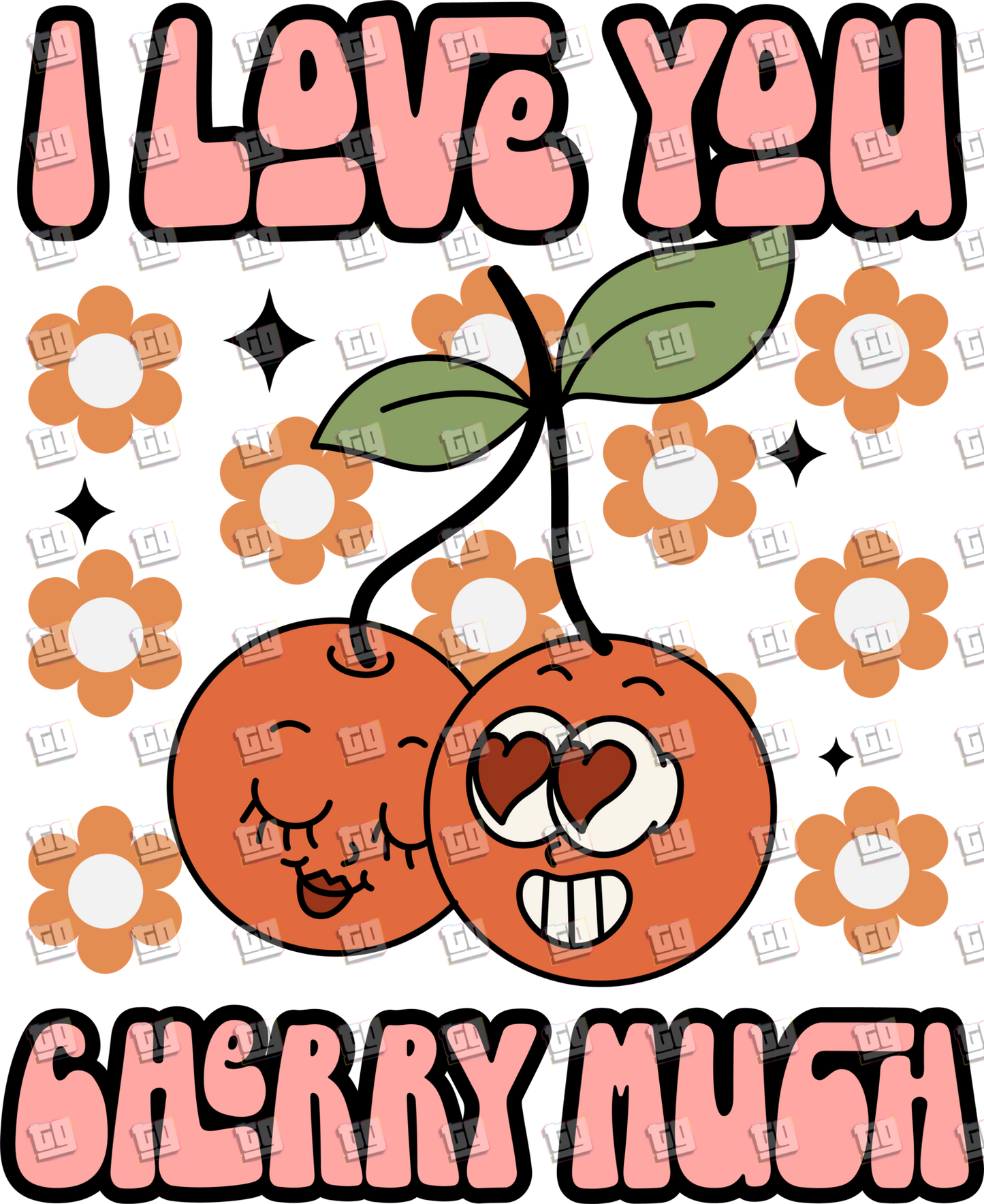 I Love You Cherry Munch - Valentines - DTF Transfer