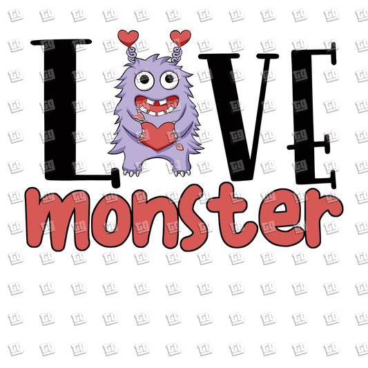 Love Monster - Valentines - DTF Transfer