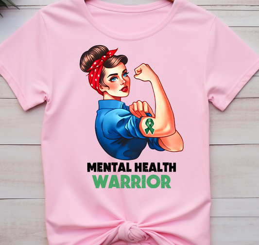 Mental health warrior - Mental Health - DTF Transfer