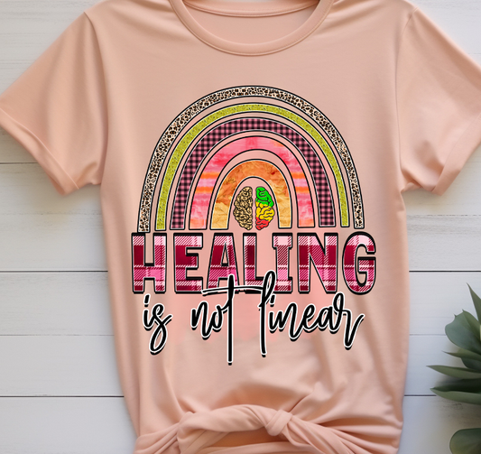Healing is not linear - Mental Health - DTF Transfer