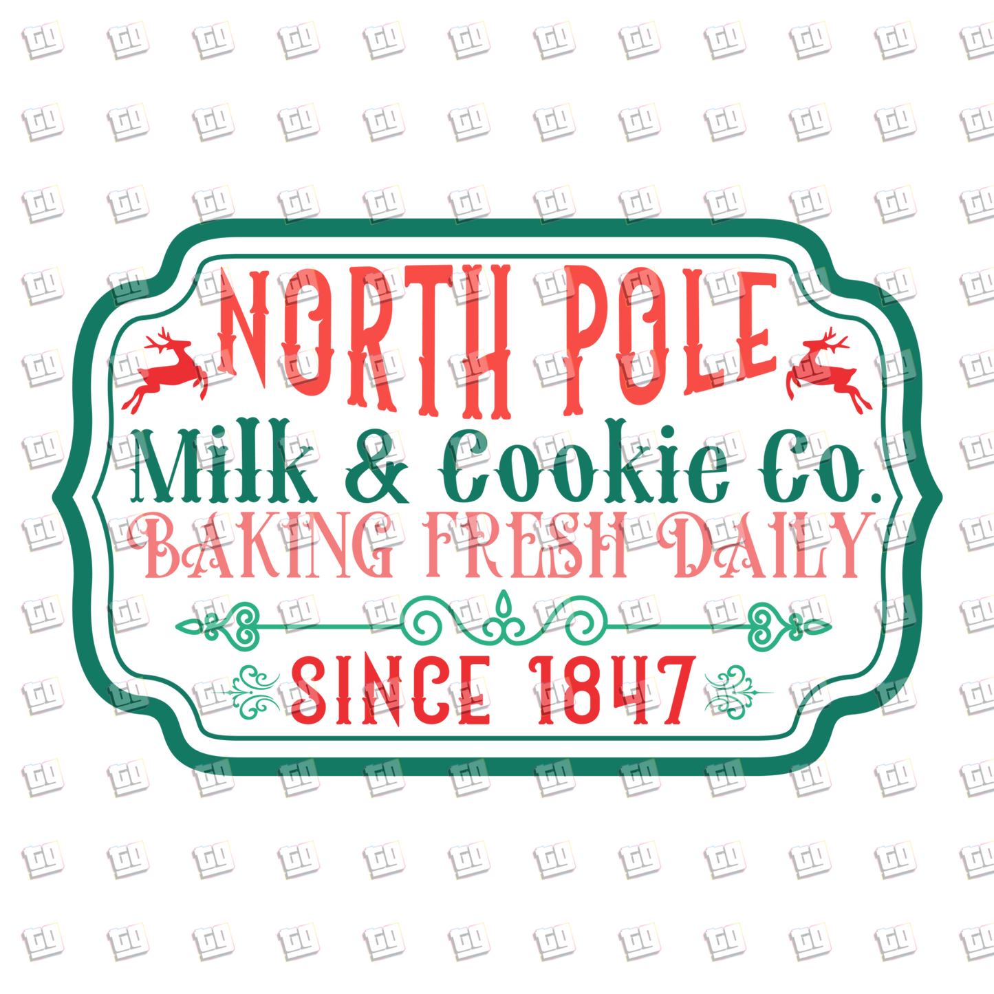 North Pole Cookie Co. - Holidays - DTF Transfer