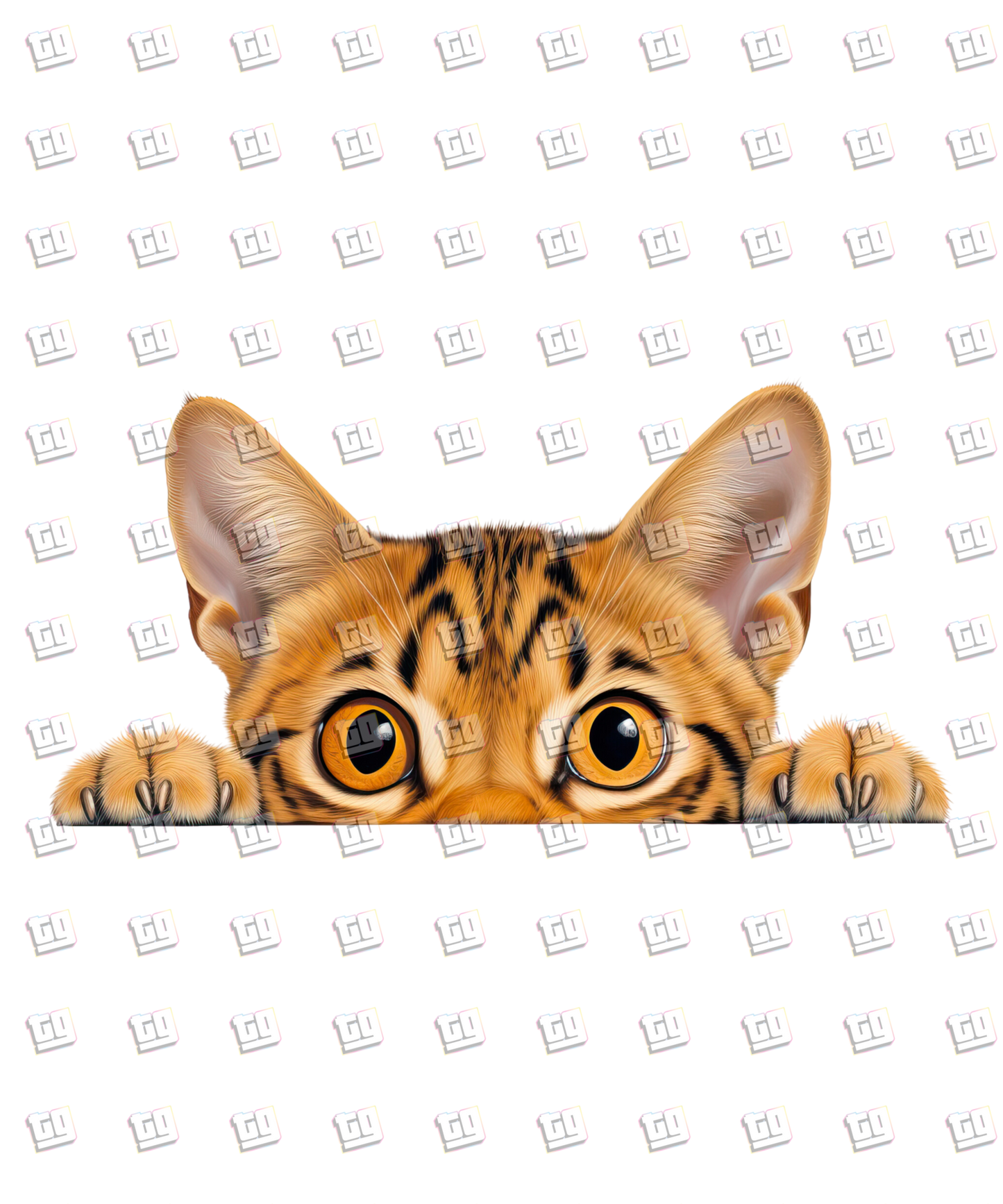 Ocicat Cat Peeking - Cat - DTF Transfer