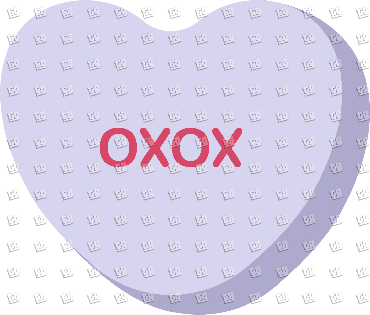 OXOX Candy Heart - Valentines - DTF Transfer