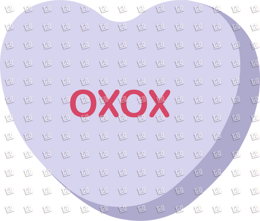 OXOX Candy Heart - Valentines - DTF Transfer