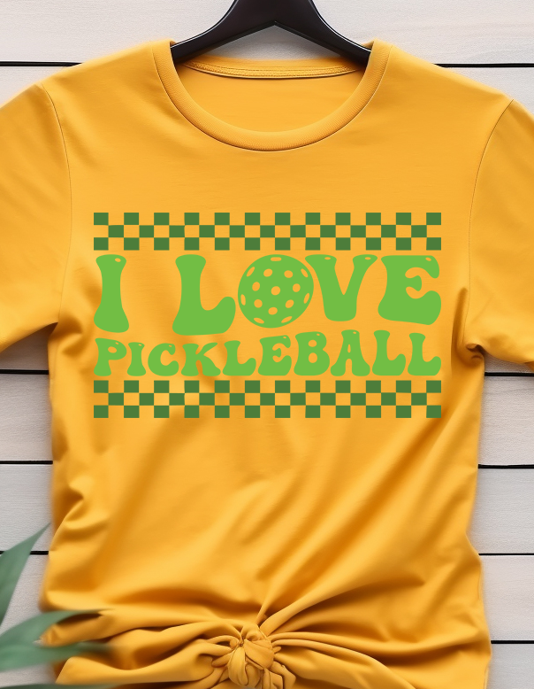 I Love Pickleball - Pickleball - DTF Transfer