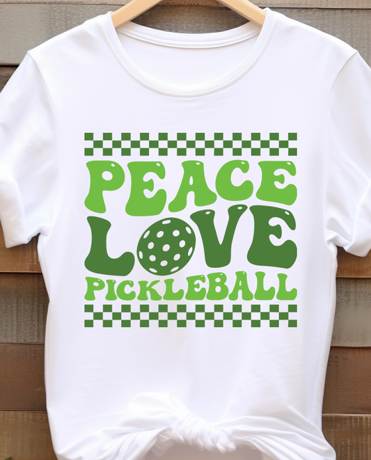 Peace Love Pickleball - Pickleball - DTF Transfer