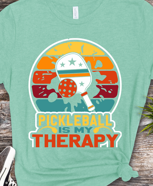 Pickleball is my Therapy - Pickleball - DTF Transfer