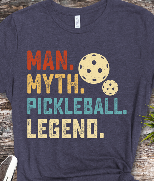 Man Myth Pickleball Legend - Pickleball - DTF Transfer