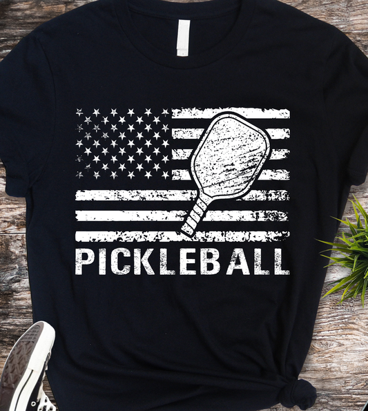 Pickleball USA Flag - Pickleball - DTF Transfer