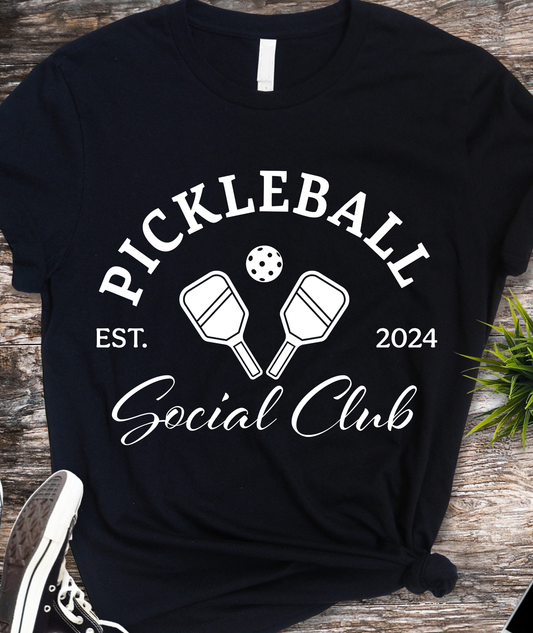 Pickleball Est 2024 Social Club - Pickleball - DTF Transfer