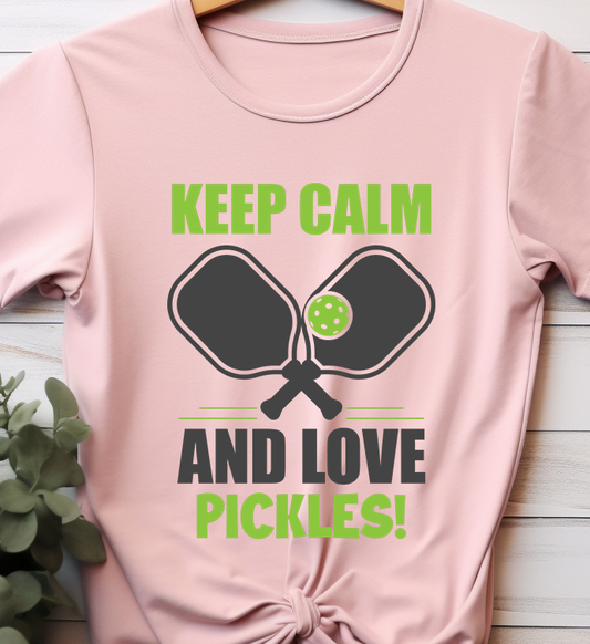 Keep Calm & Pickles! - Pickleball - DTF Transfer