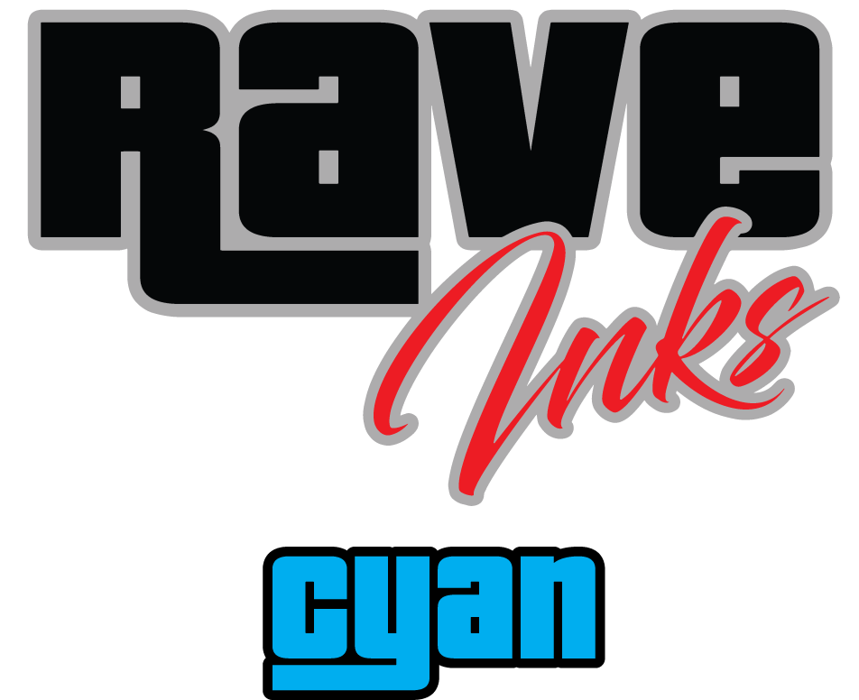 Rave Inks Cyan - 1 kg DTF Ink