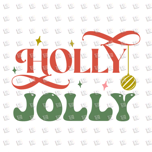 Holly Jolly Christmas - Holidays - DTF Transfer