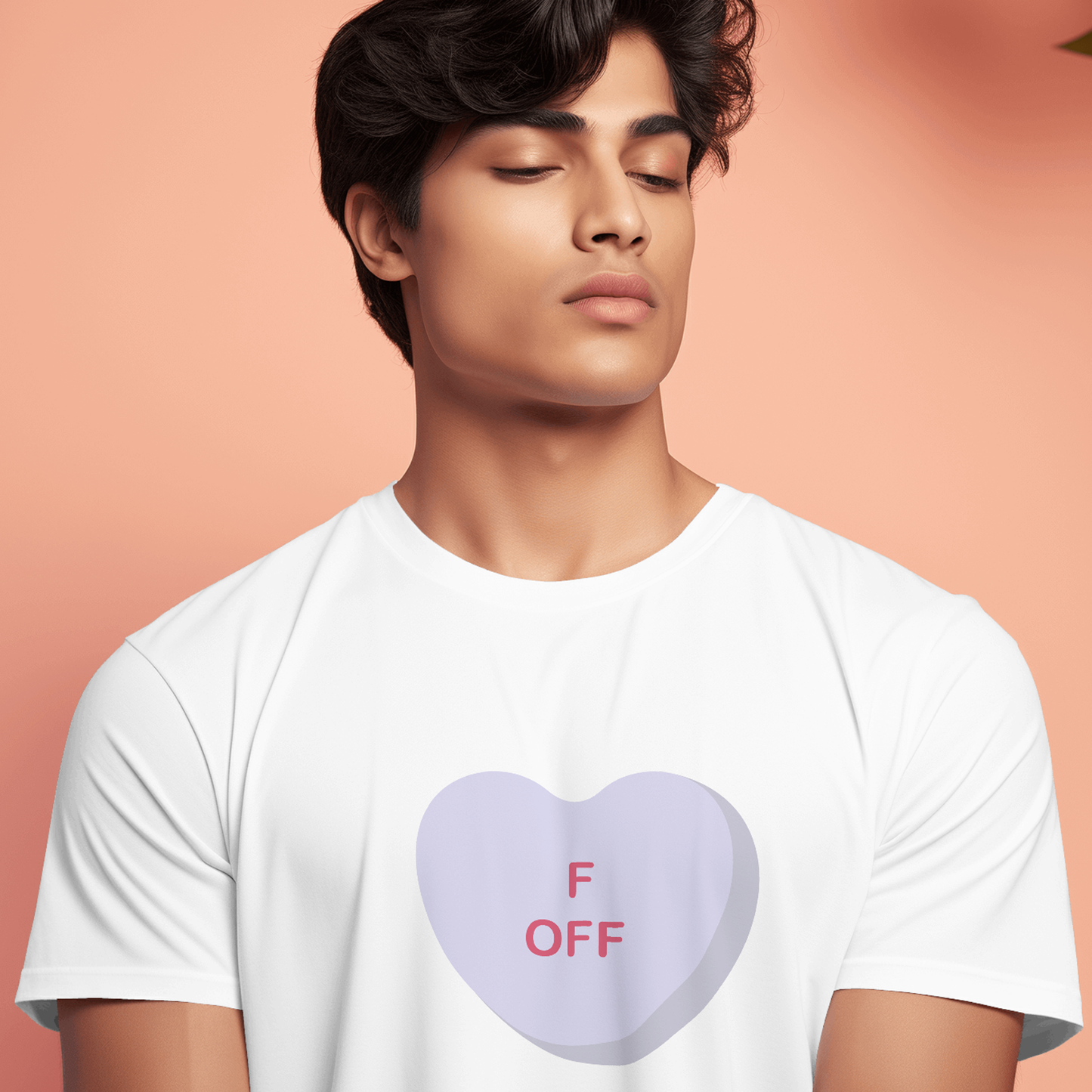 F Off Candy Heart - Valentines - DTF Transfer