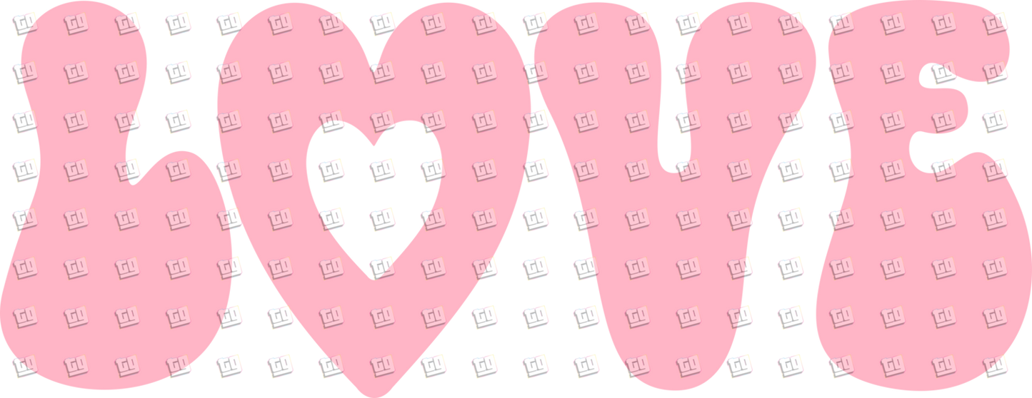 Love Light Pink - Valentines - DTF Transfer