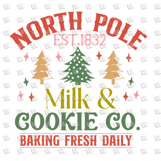 North Pole Milk & Cookie Co. (Christmas Tree) - Holidays - DTF Transfer